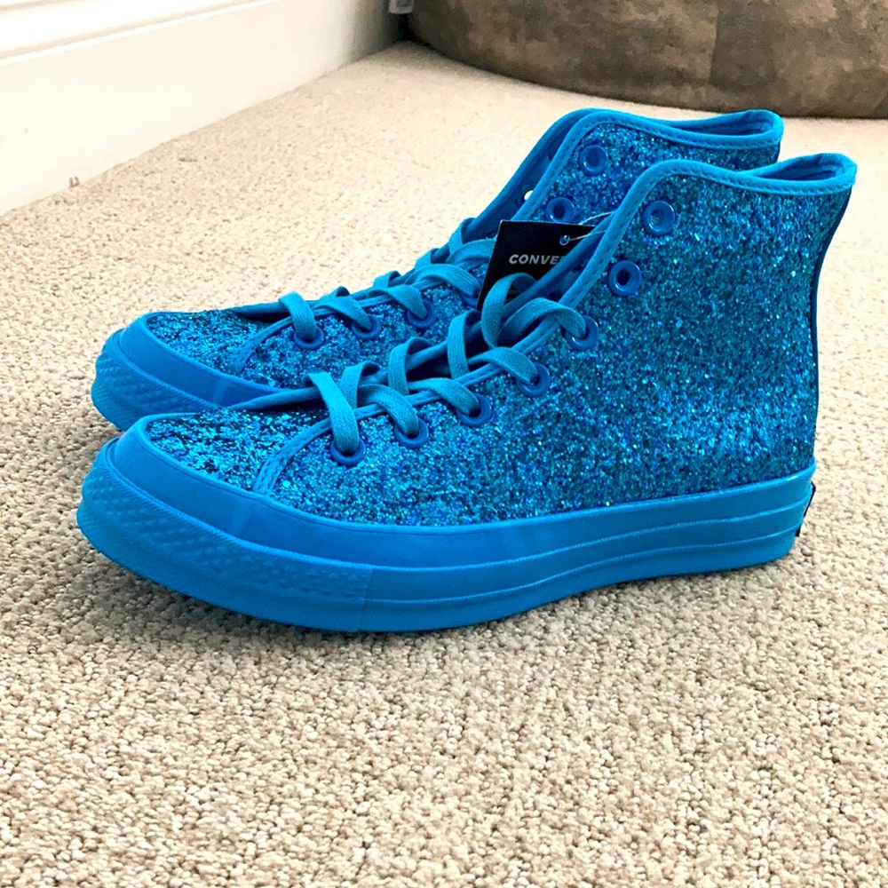 Blue Sparkle Converse